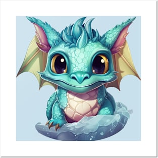 Cute Baby Dragon Posters and Art